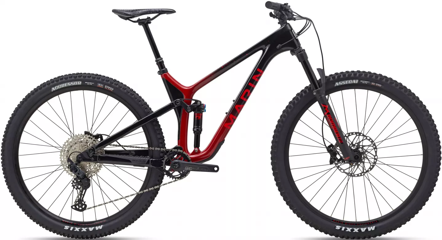 Фотографія Велосипед Marin RIFT ZONE Carbon 1 29" рама M (2023) Червоно-чорний 
